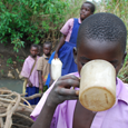 Half of the world's hospital beds, at any point, are occupied by people suffering from water-related diseases. (UN)