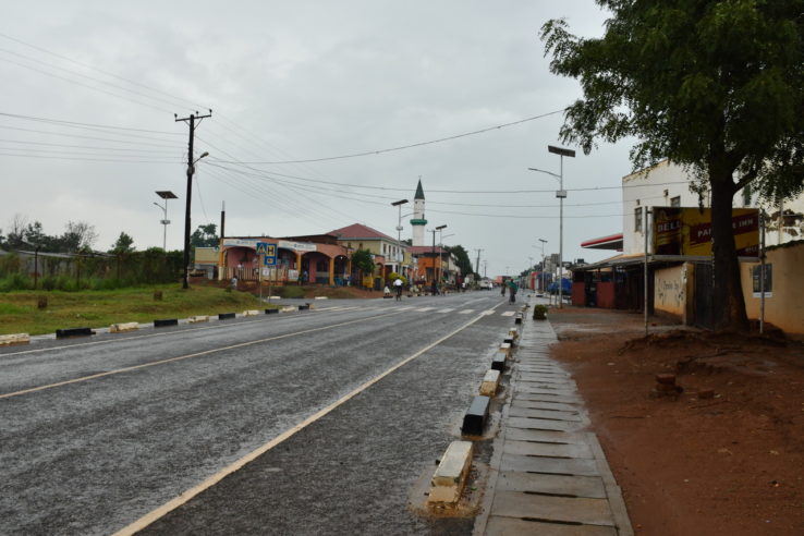 Empty streets in Kitgum Uganda during the Covid-19 pandemic